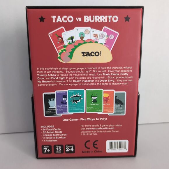 Taco vs. Burrito The Party Card Game The Battle To Build The Weirdest Meal - Picture 2 of 5